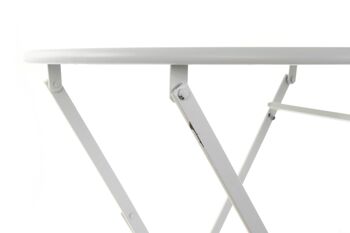 TABLE SET 3 METAL 60X60X70 PLIABLE BLANC MB166632 4