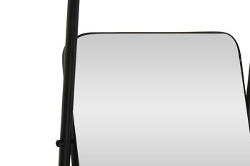 ETAGERE METAL MIROIR 40X20X160 NOIR MB170678 2