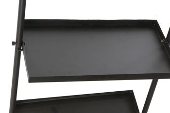 ETAGERE METAL MIROIR 40X20X160 NOIR MB170678 3