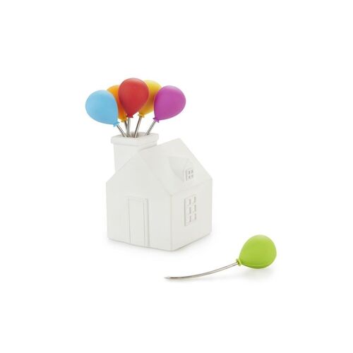 Tenedor aperitivo,House Balloon,x6,cemento