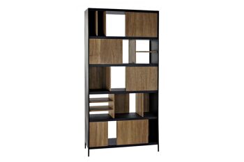 ETAGERE A CENDRES EN FER 98X36X200 NOIR MB171595 1