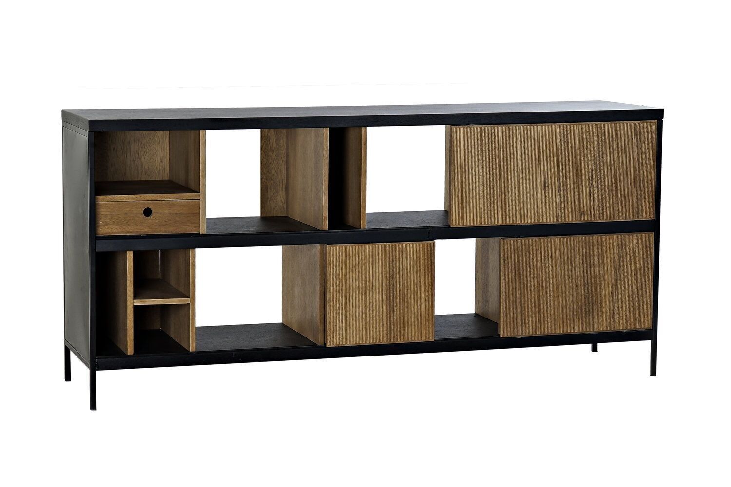 BUFFET FRESNO HIERRO 160X40X75 NEGRO MB171596