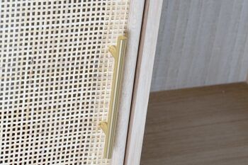 PAULOWNIA ETAGERE MDF 90X37X189 GRILLE NATURELLE MB171760 3