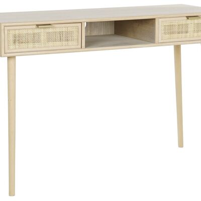 PAULOWNIA CONSOLE MDF 120X42,5X78 GRILLE NATURELLE MB171766