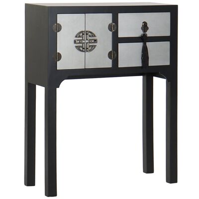 CONSOLE SAPIN MDF 63X26X83 NOIR ORIENTAL MB173729