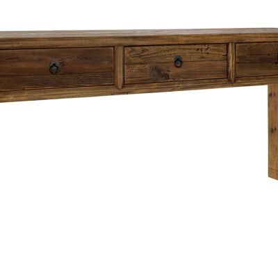 RECYCLED PINE WOOD CONSOLE 162X40X76 AGED MB176138