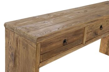 CONSOLE EN BOIS DE PIN RECYCLÉ 162X40X76 VIEILLI MB176138 2