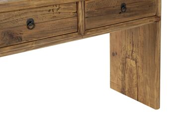 CONSOLE EN BOIS DE PIN RECYCLÉ 162X40X76 VIEILLI MB176138 6