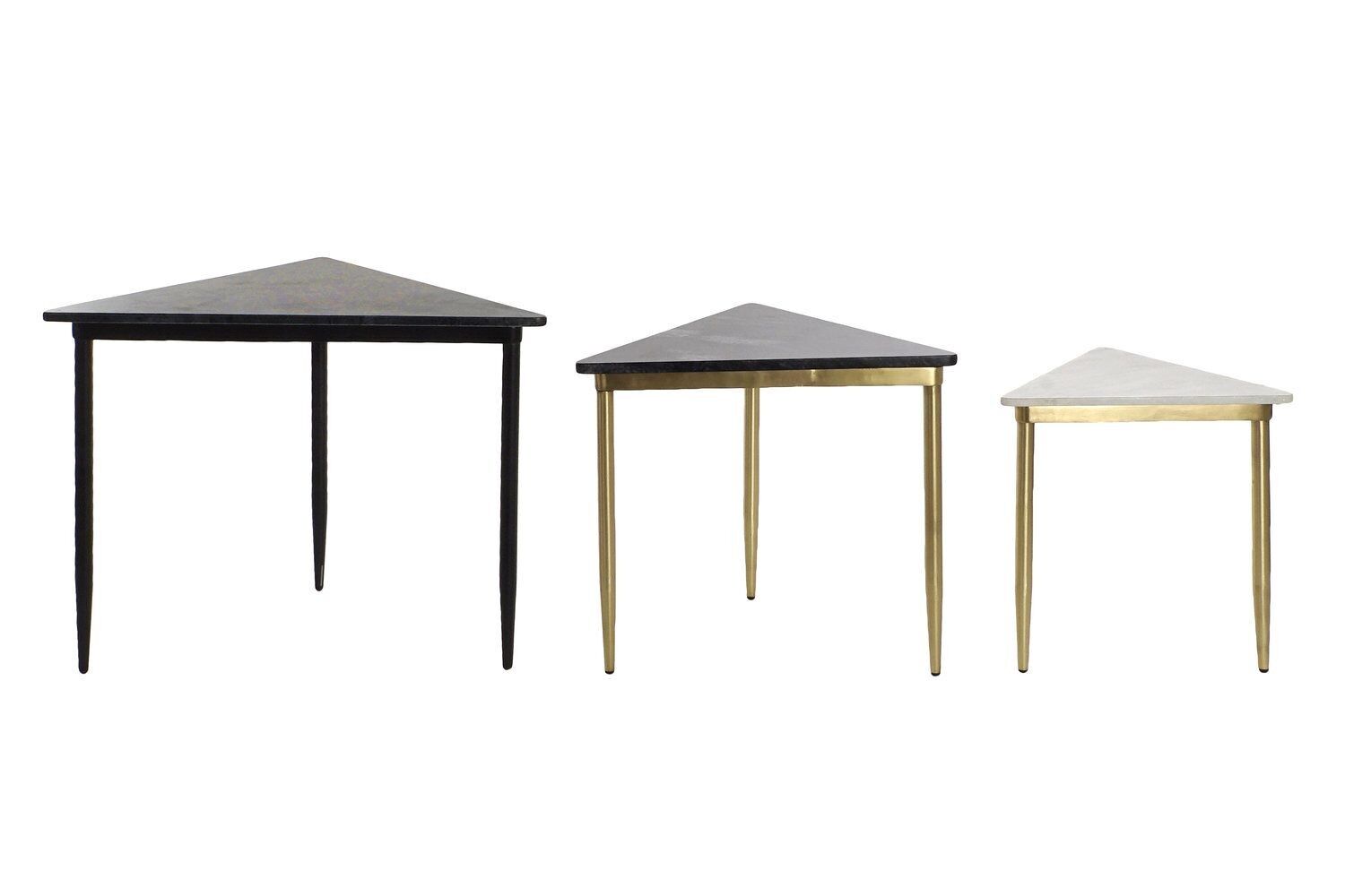 SIDE TABLE SET 3 MARBLE 68X46,5X53 TABLE AUXI MB176196