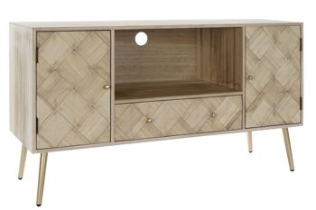 MEUBLE TV PIN PAULOWNIA 118X40X65 NATUREL MB176659 1