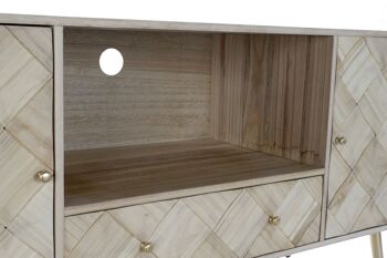 MEUBLE TV PIN PAULOWNIA 118X40X65 NATUREL MB176659 3