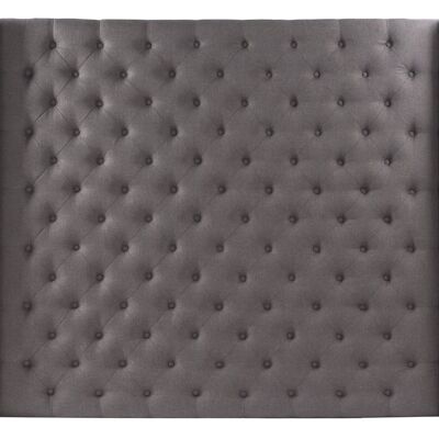 POLYESTER-BETTKOPFTEIL 194X20X170 GRAU CAPITONE MB177669