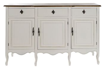 BUFFET PAULOWNIA 140X45X90 BLANC MB177673 8