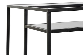 TABLE BASSE METAL BOIS 120X60X50 NOIR MB178723 4