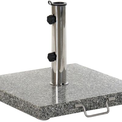 SONNENSCHIRMHALTER GRANIT EDELSTAHL 45X45X35 25KG 48MM/38M MB178832