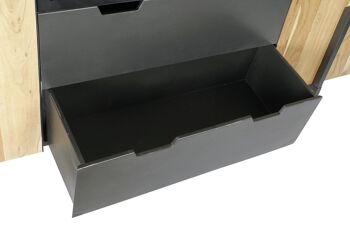 BUFFET ACACIA METAL 195X40X90 NOIR MB179382 8