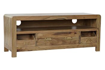 MEUBLE TV ACACIA 114X40X48 NATUREL MB179702 1