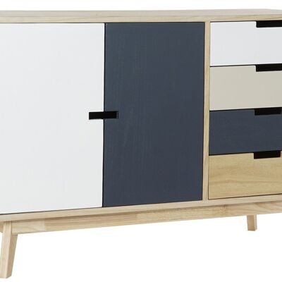 BUFFET PAULOWNIA MDF 100X35X65 4 SCHUBLADEN NATUR MB179849