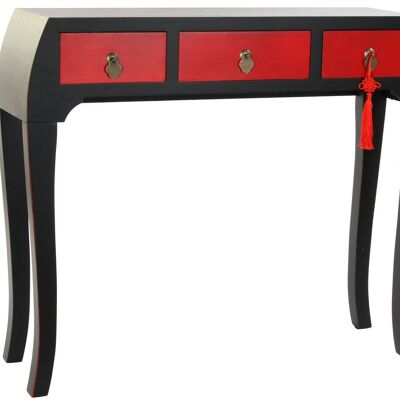 CONSOLE SAPIN MDF 96X27X80 ROUGE MB180109