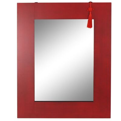 MIROIR SAPIN MDF 70X2X90 ROUGE MB180112