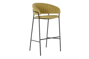 TABOURET METAL POLYESTER 58X47X110 MOUTARDE MB180366 1