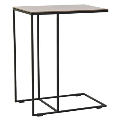 SIDE TABLE METAL WOOD 50X30X61 NATURAL MB180747