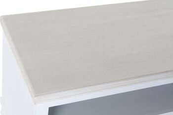 MEUBLE TV MDF 100X42X61 BLANC MB180758 2