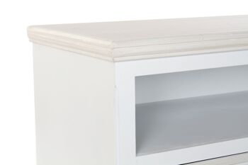 MEUBLE TV MDF 100X42X61 BLANC MB180758 3