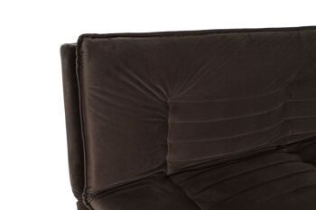 CANAPÉ LIT MÉTAL POLYESTER 180X88X83 MARRON MB180856 3