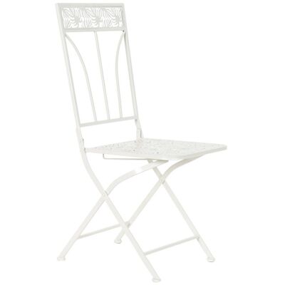 CHAISE METAL 40X48X93 TOLE BLANCHE MB180872