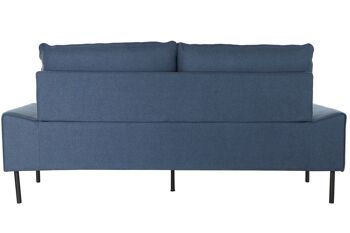 CANAPÉ MÉTAL POLYESTER 197X82X90 BLEU MARINE MB180897 8