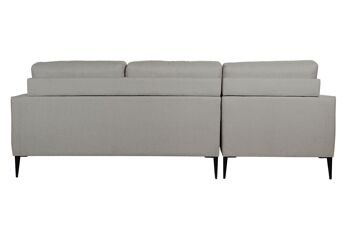 CANAPÉ MÉTAL POLYESTER 240X160X85 CHAISELONGUE GRIS MB180906 8