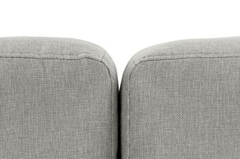 CANAPÉ MÉTAL POLYESTER 240X160X85 CHAISELONGUE GRIS MB180907 6