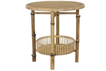TABLE D'APPOINT BAMBOU 60X60X61 NATUREL MB181115 1