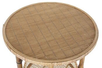 TABLE D'APPOINT BAMBOU 60X60X61 NATUREL MB181115 2