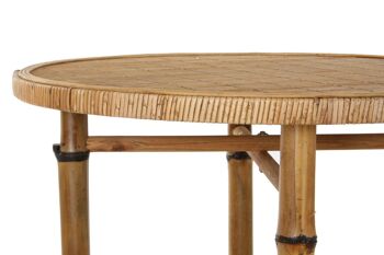 TABLE D'APPOINT BAMBOU 60X60X61 NATUREL MB181115 3