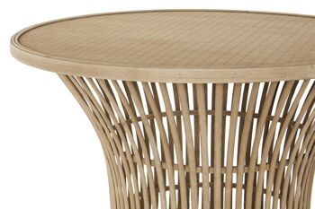 TABLE D'APPOINT ROTIN 60,5X60,5X60 NATUREL MB181126 3