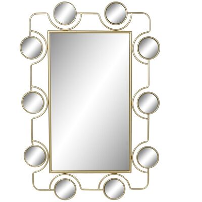 METAL PVC MIRROR 70X2X100 GOLDEN MB181219