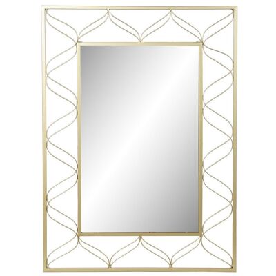 MIROIR METAL 70,5X2X98 DORÉ MB181223