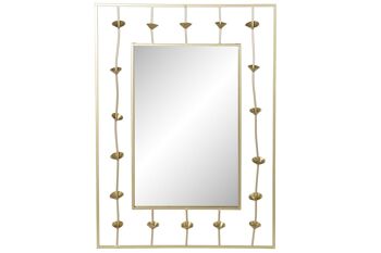 MIROIR METAL 70X5X100 FLEUR DORE MB181225 1