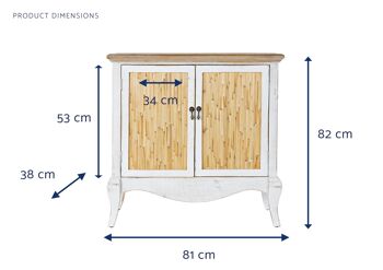 SAPIN CONFORTABLE 81,5X38X82,5 BLANC MB181722 6