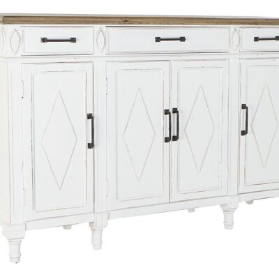 RECYCLED PINE BUFFET 160X42X105 AGED WHITE MB182066