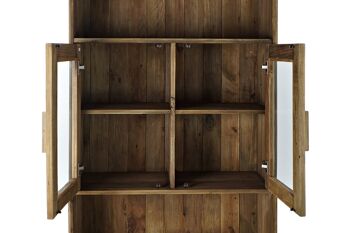 ETAGERE VERRE BOIS RECYCLE 90X40X160 MB182187 8