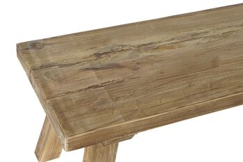 TABLE D'APPOINT BOIS RECYCLE 150X39X43 NATUREL MB182202 2