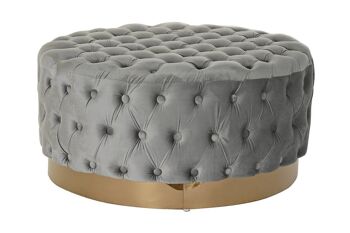 REPOSE PIED POLYESTER MDF 78X78X40 GRIS MB182542 5