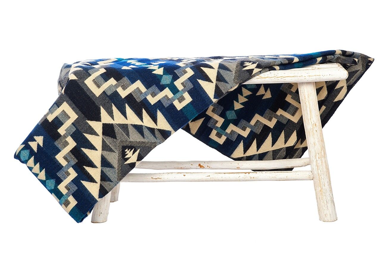 Alpaca native blanket Chimborazo 190 cm x 225 cm Black