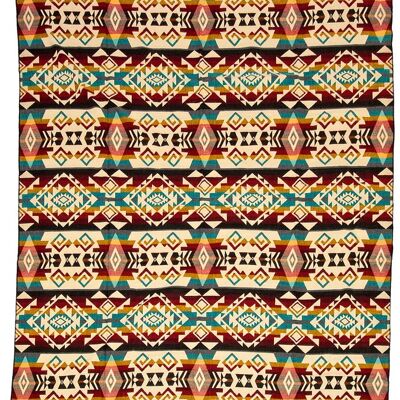 Alpaka einheimische Decke Chimborazo 190 cm x 225 cm Mehrfarbig