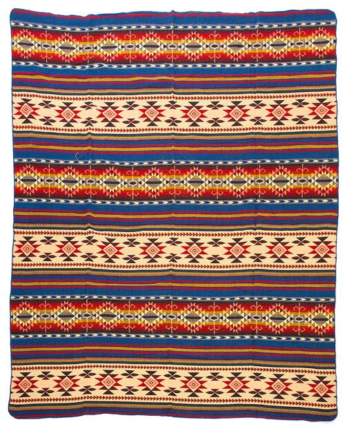 Alpaca native blanket Cotopaxi 190 cm x 225 cm Multicolor