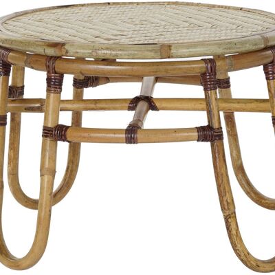 TAVOLINO IN RATTAN BAMBÙ 60X60X42 NATURALE MB182689