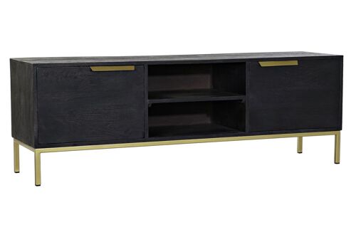 MUEBLE TV MANGO METAL 147X38X51 NEGRO MB182713